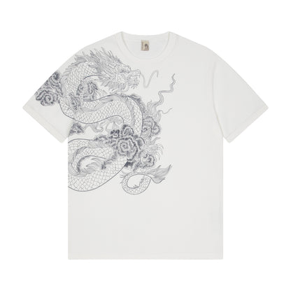 "yakuza" ribbed T Shirt off white