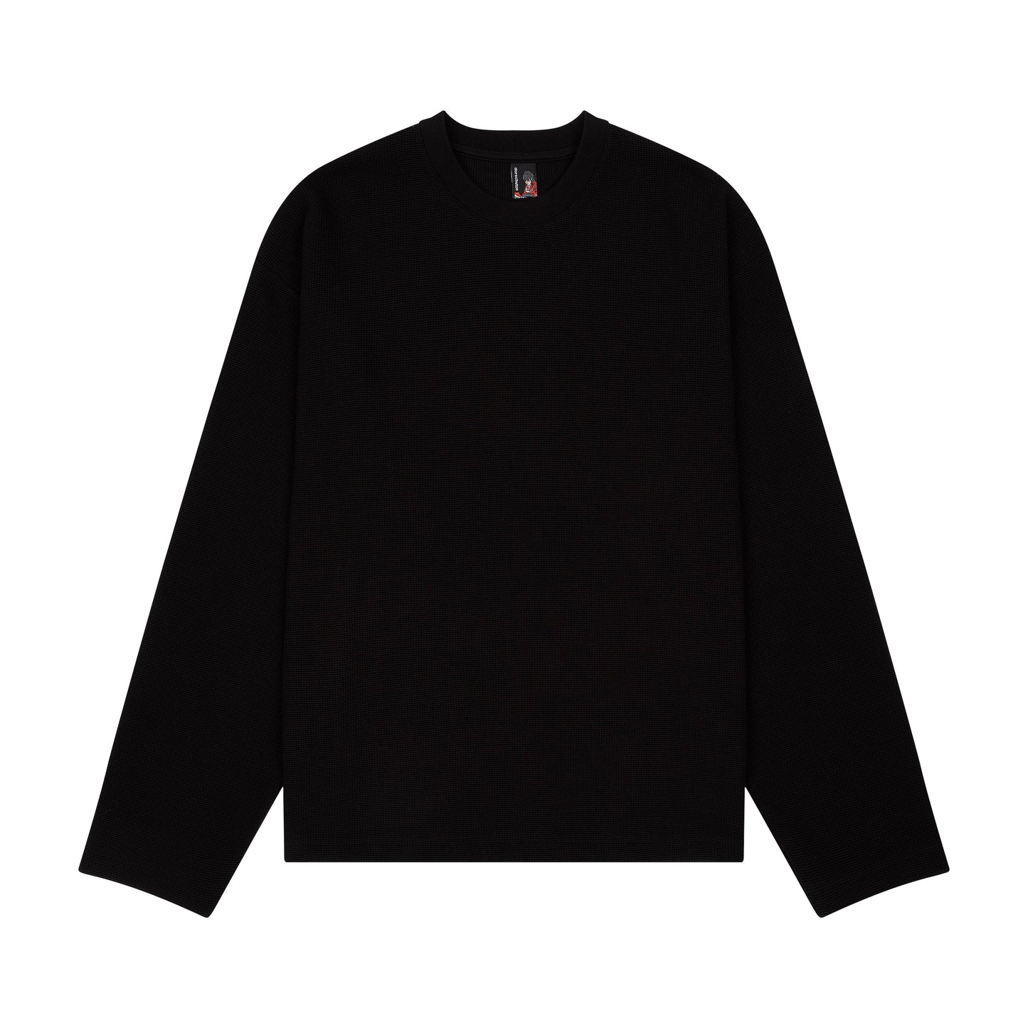 "blossom" waffle Longsleeve black