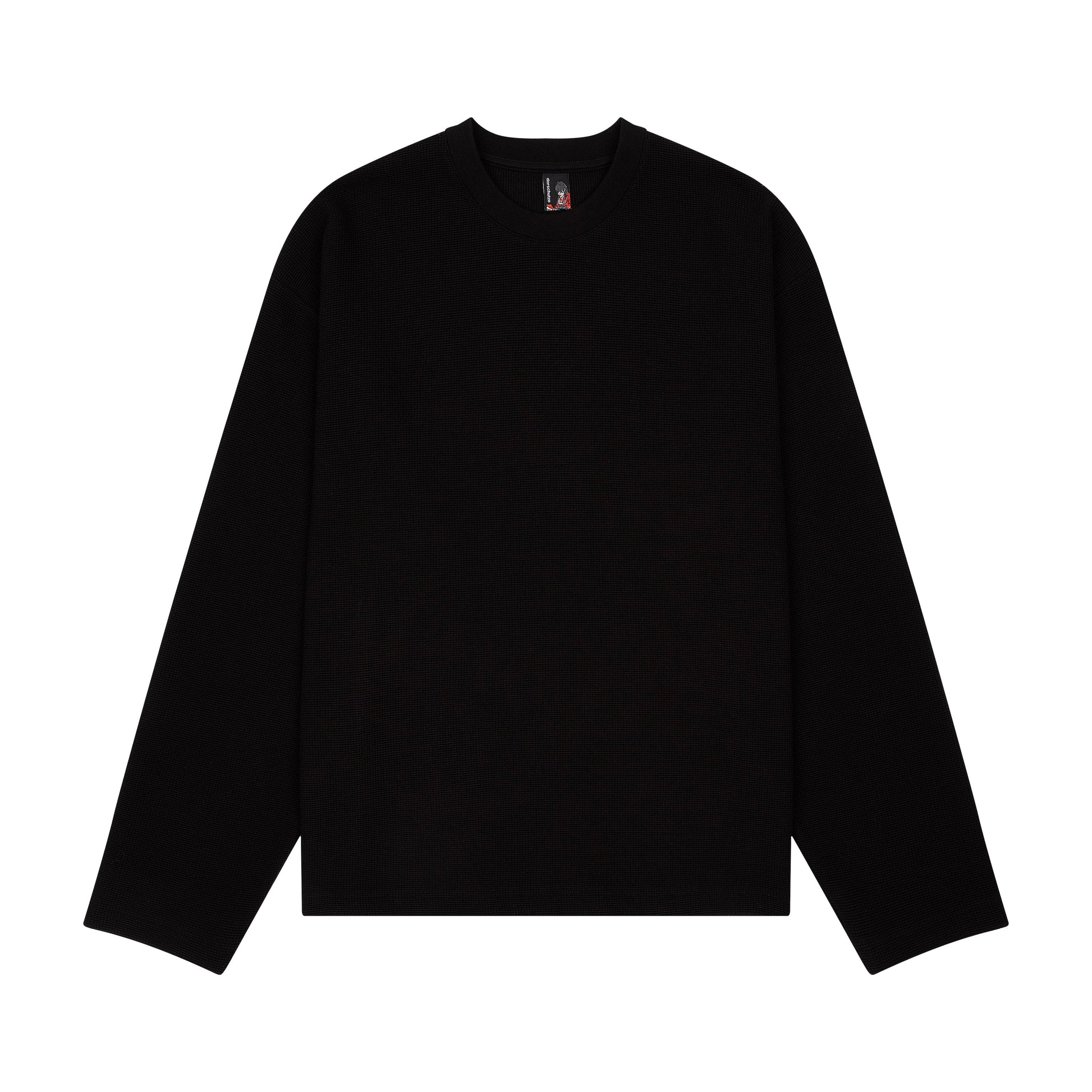 "blossom" waffle Longsleeve black