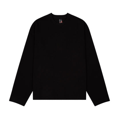 "blossom" waffle Longsleeve black