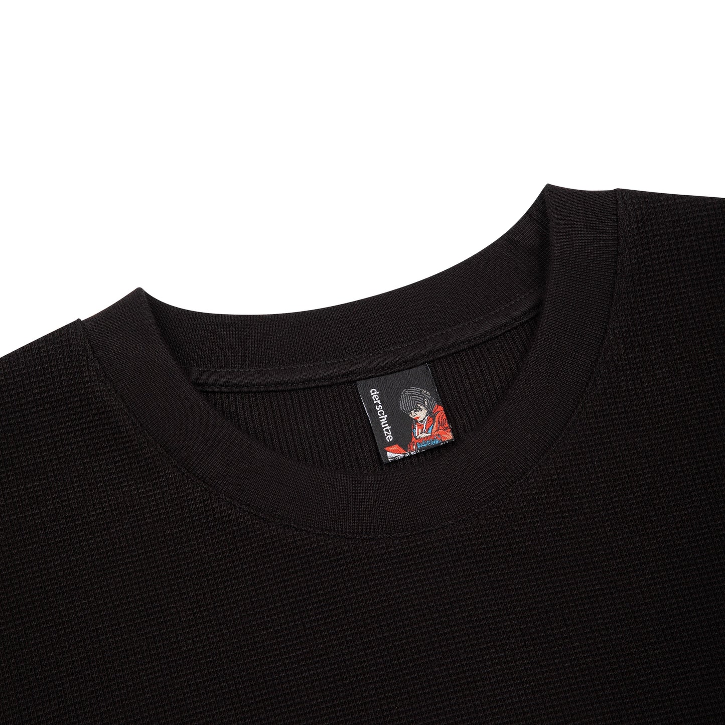 "blossom" waffle Longsleeve black
