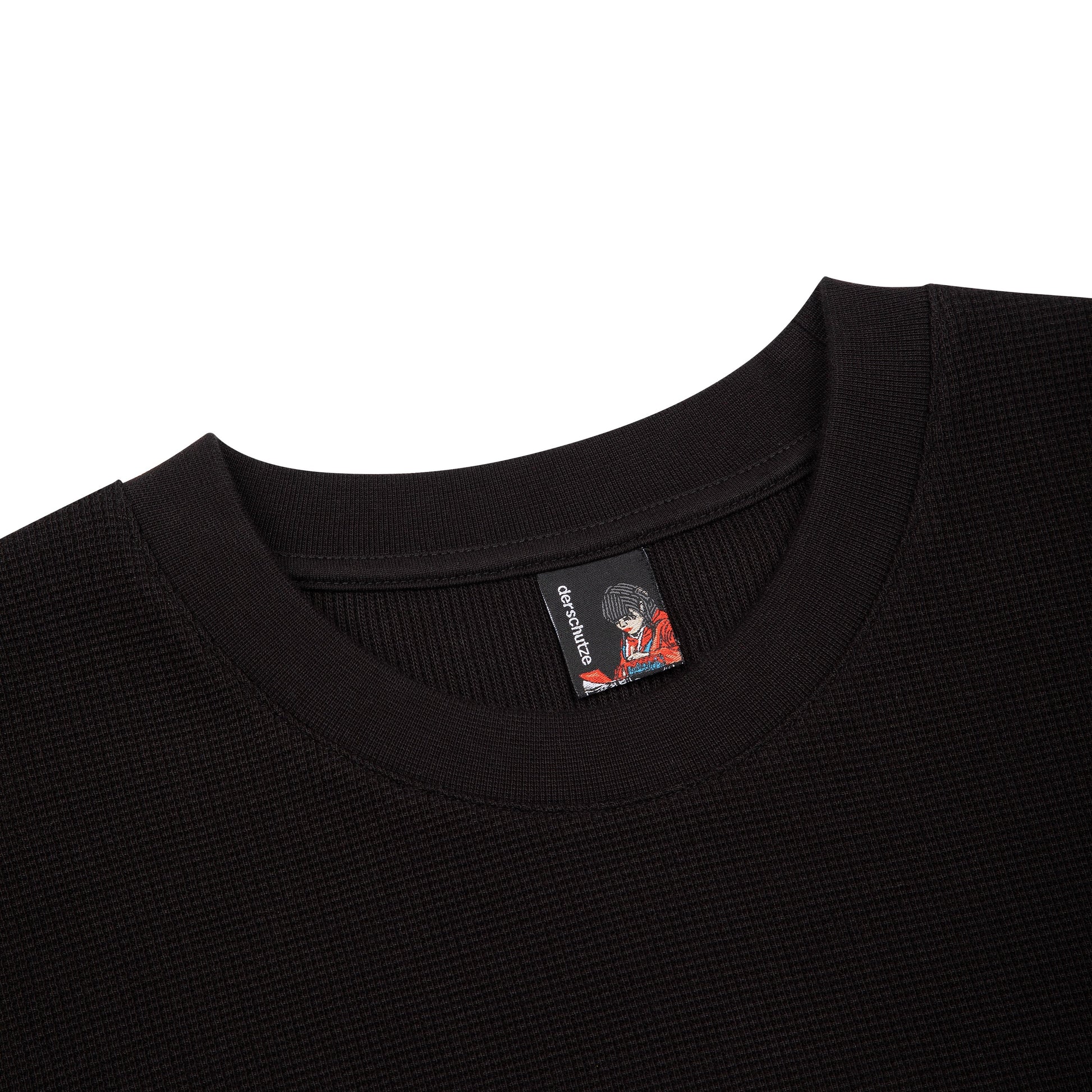 "blossom" waffle Longsleeve black