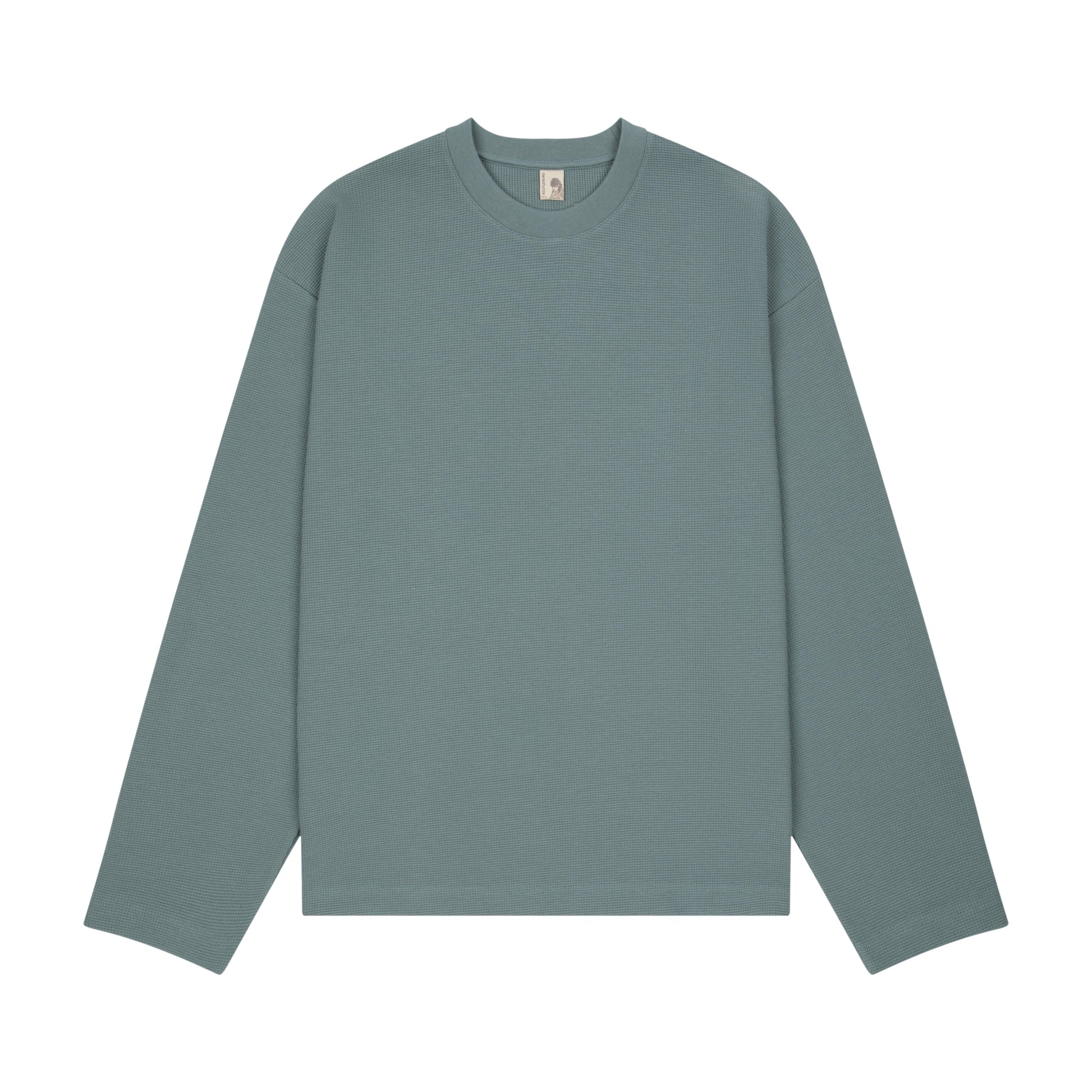 "blossom" waffle Longsleeve blue