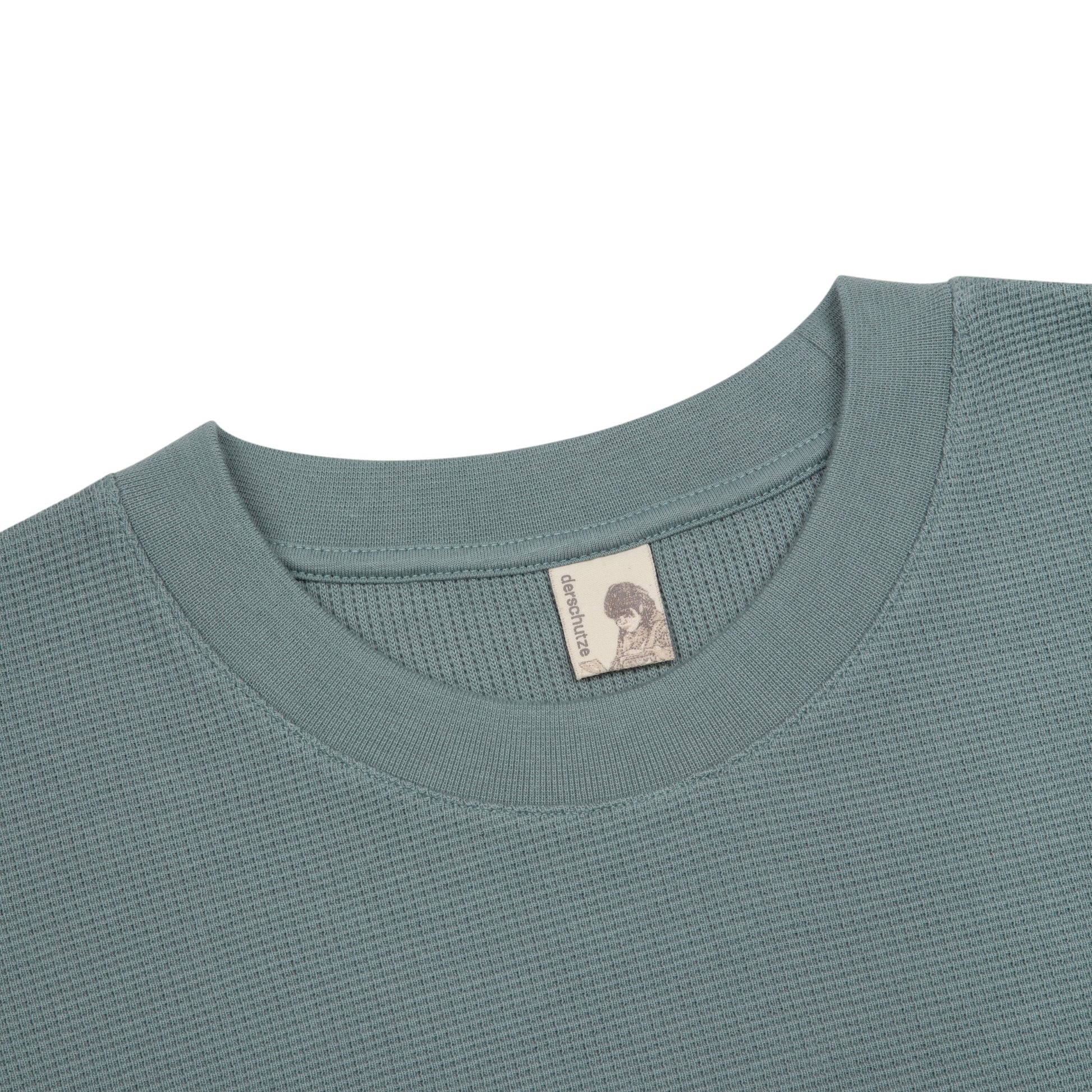 "blossom" waffle Longsleeve blue