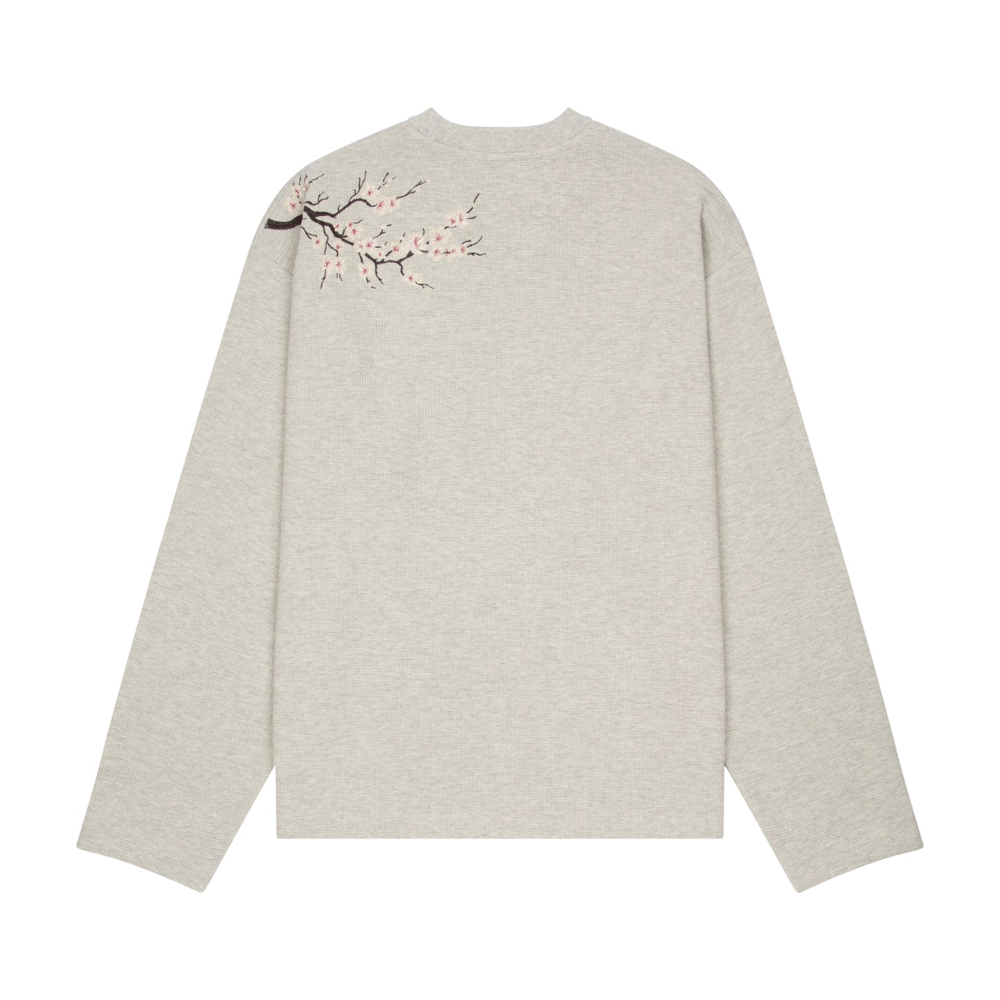 "blossom" waffle Longsleeve grey melange
