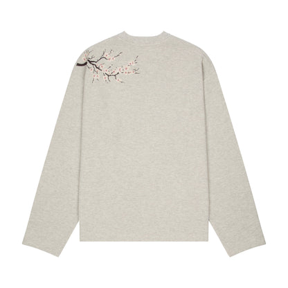 "blossom" waffle Longsleeve grey melange
