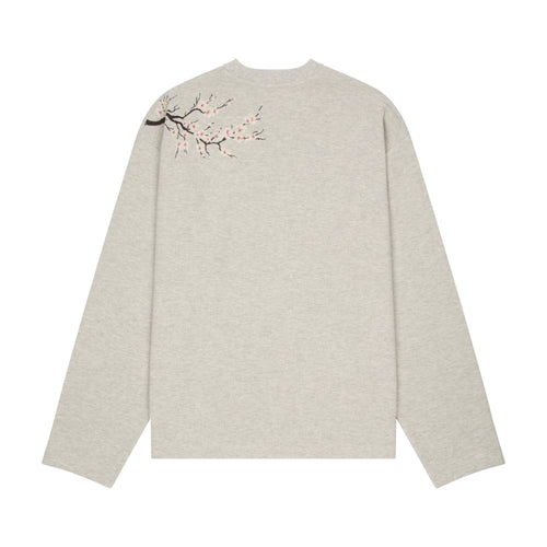 "blossom" waffle Longsleeve grey melange