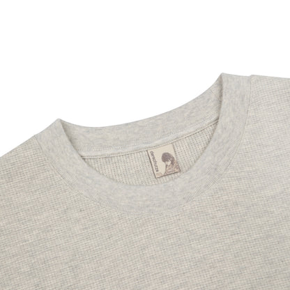 "blossom" waffle Longsleeve grey melange