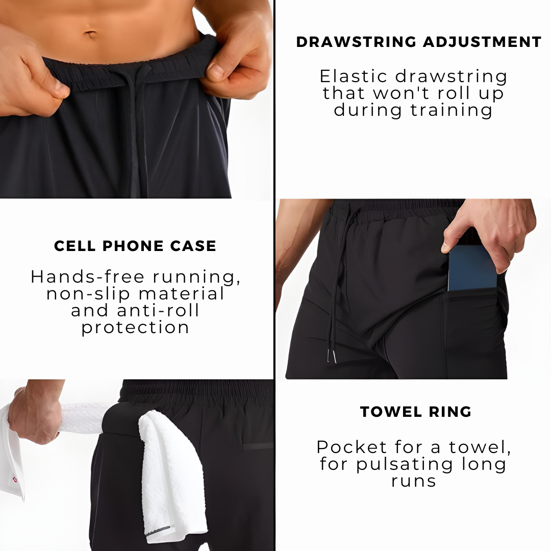 PACE UP 2 in 1 PREMIUM RUNNING SHORTS