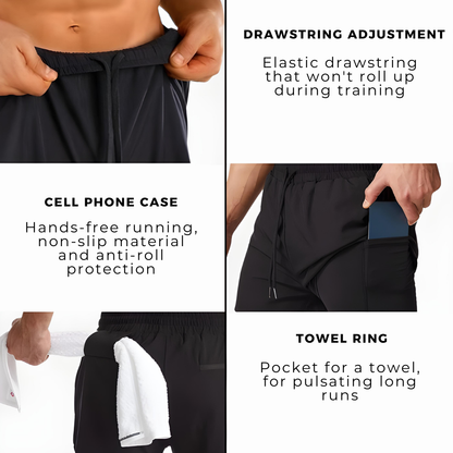 PACE UP 2 in 1 PREMIUM RUNNING SHORTS