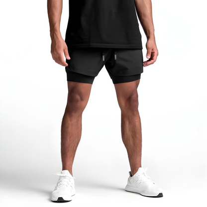 PACE UP 2 in 1 PREMIUM RUNNING SHORTS