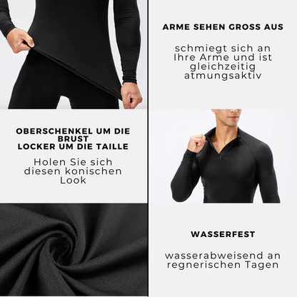 PACE UP  COMPRESSION QUARTER ZIP