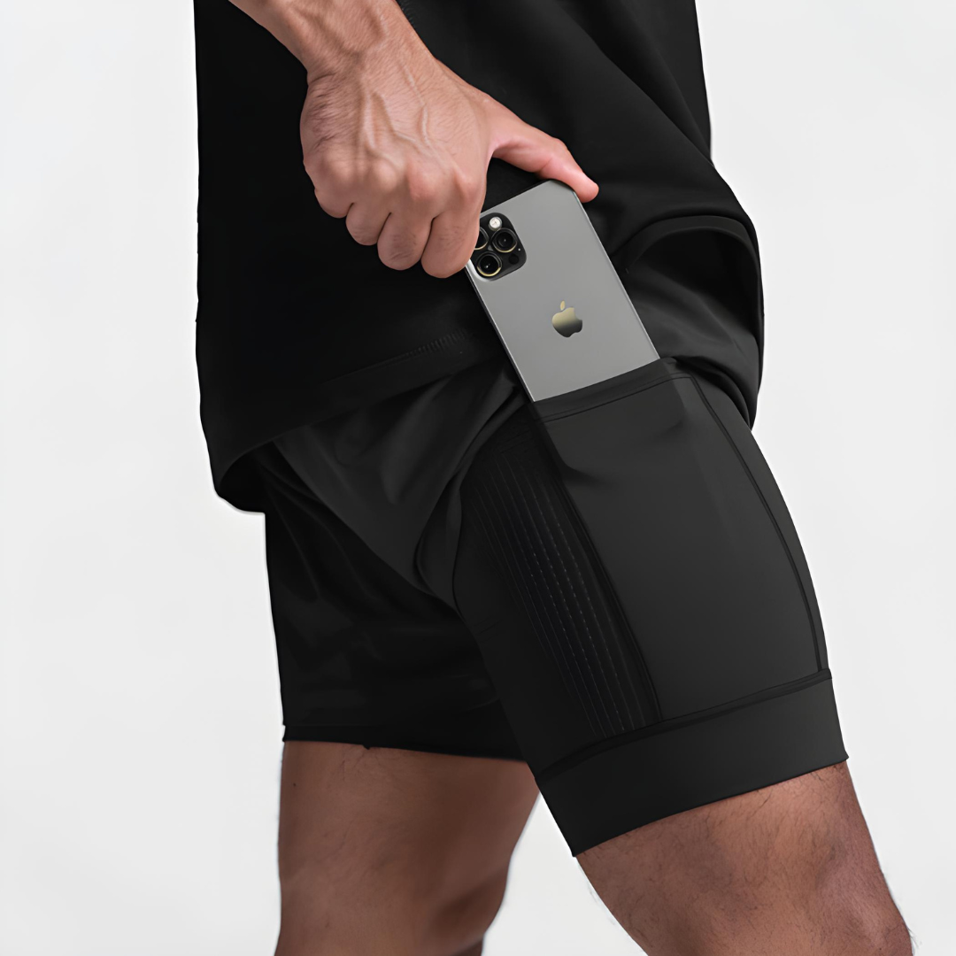 PACE UP 2 in 1 PREMIUM RUNNING SHORTS