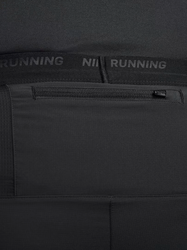 NK Black Dri-Fit Stride 5 Inch 2-in-1 Running Shorts