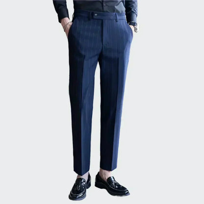Pinstripe Suit Trousers for Men Valerion
