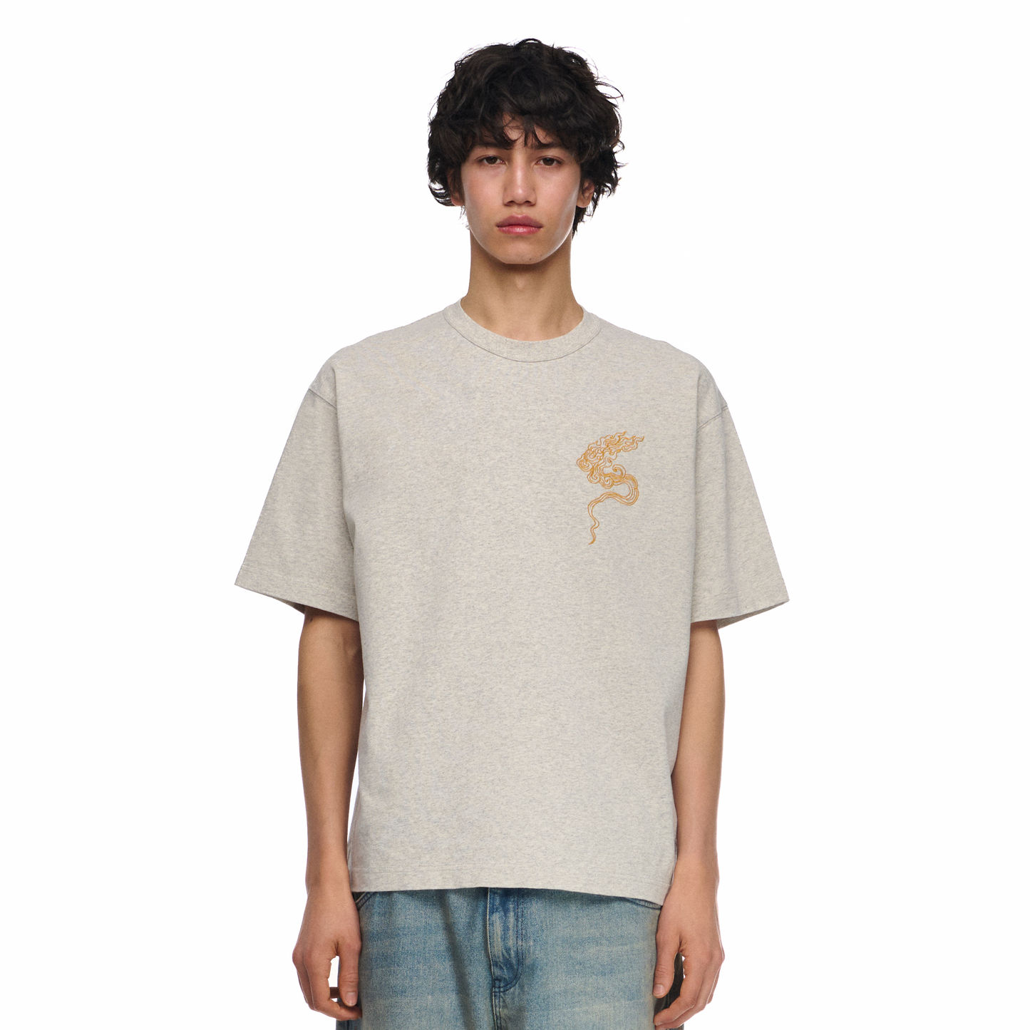 "lotus v2" T Shirt grey melange