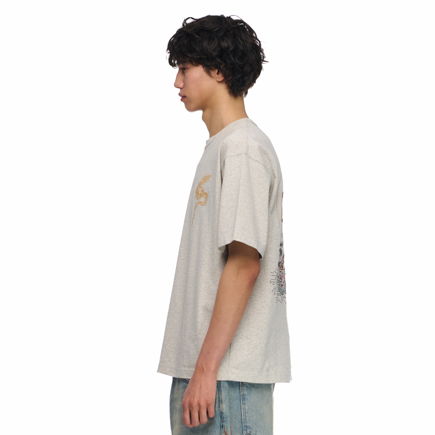 "lotus v2" T Shirt grey melange
