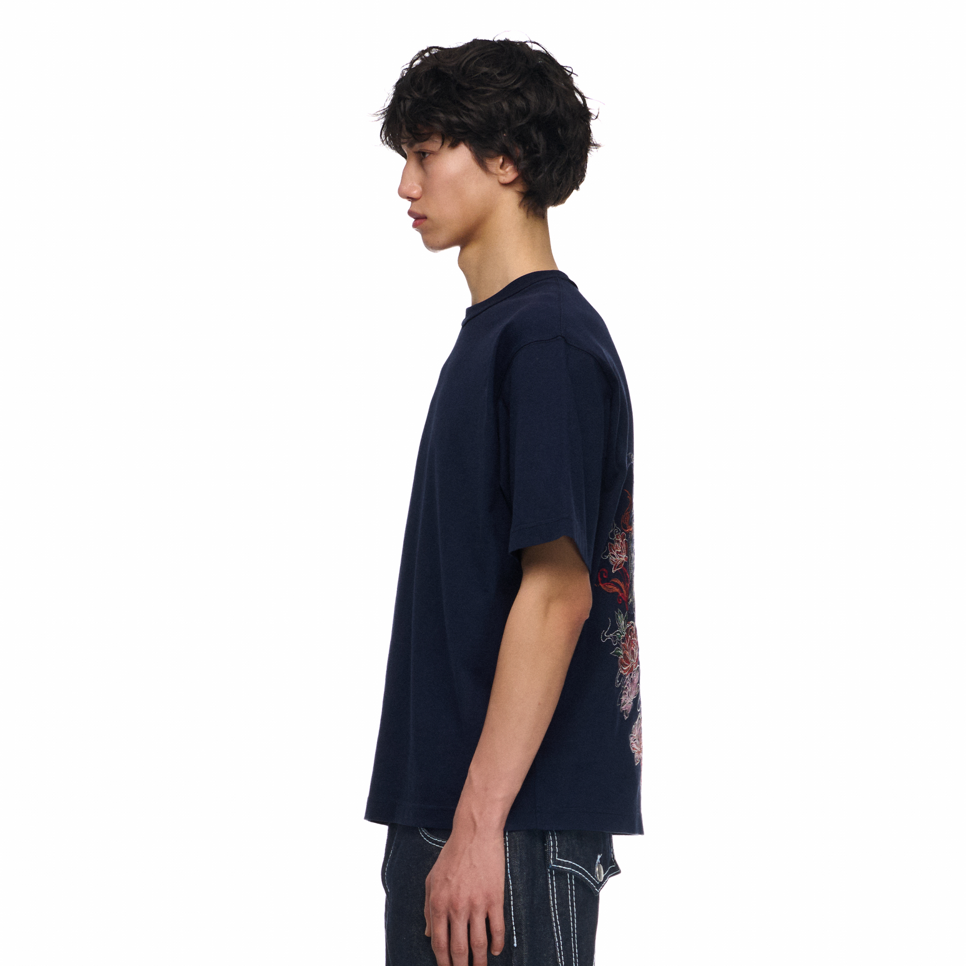 "lotus v2" T Shirt navy