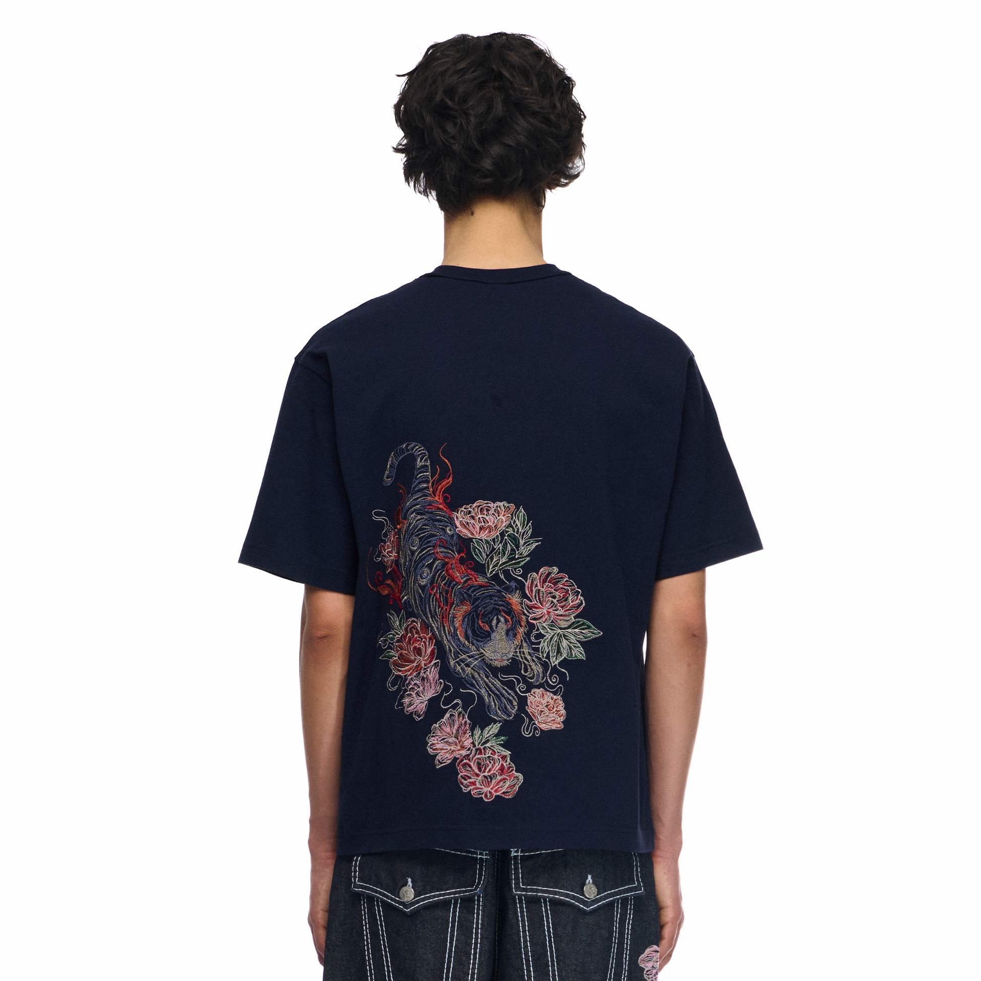 "lotus v2" T Shirt navy