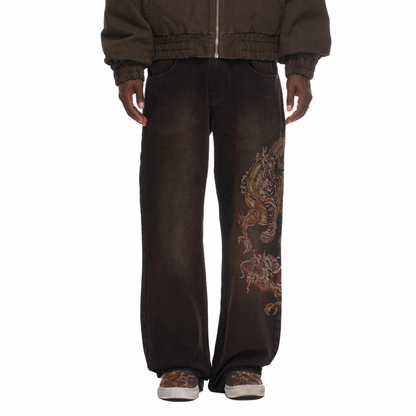 "lotus v2" brown bootcut Denim