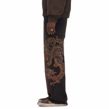 "lotus v2" brown bootcut Denim