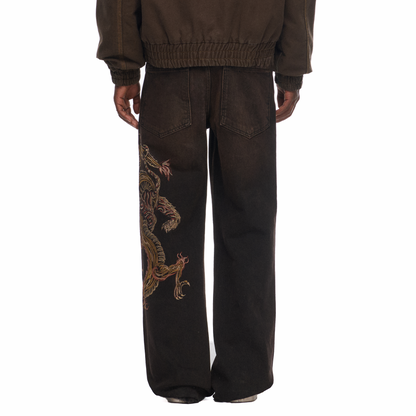 "lotus v2" brown bootcut Denim