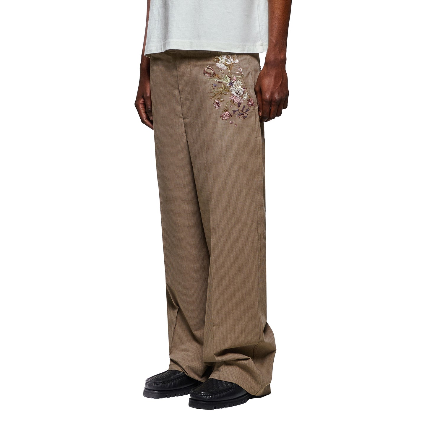 "garden of eden" plaid patterned Trousers