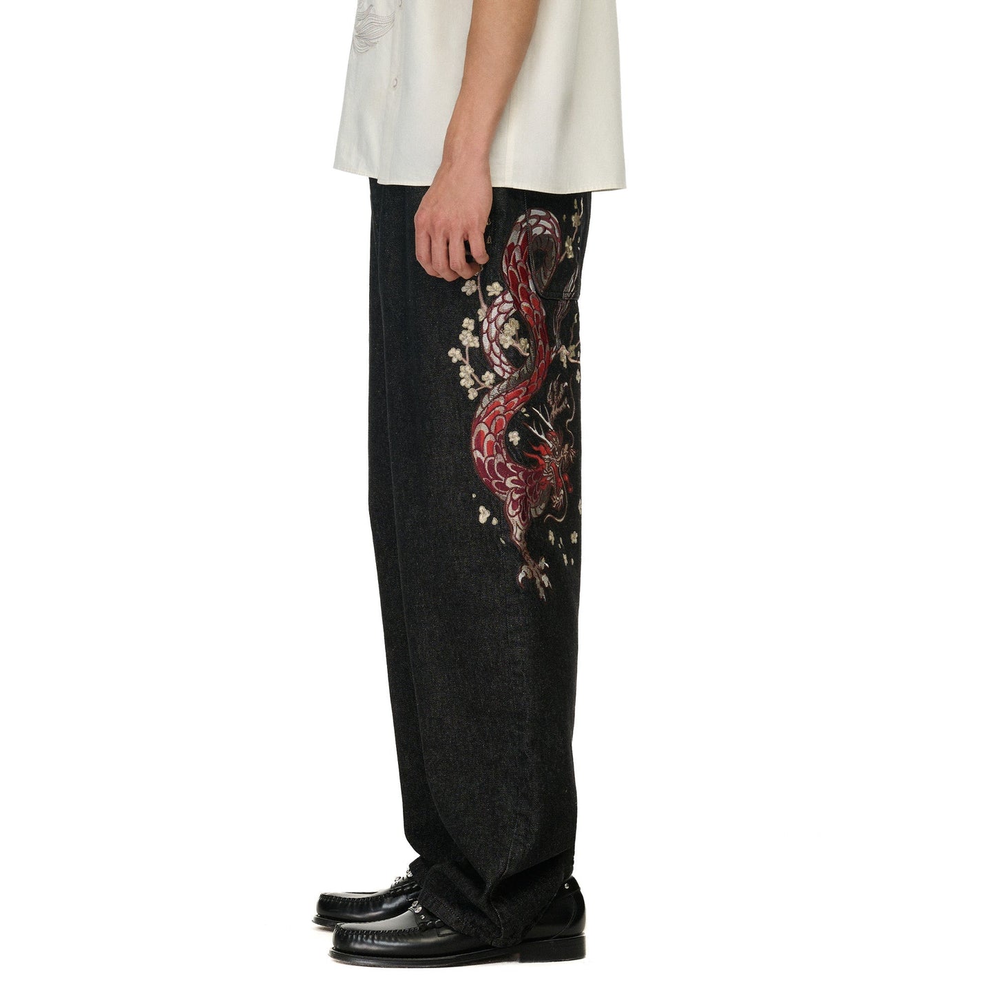 "yakuza" raw Denim black 01