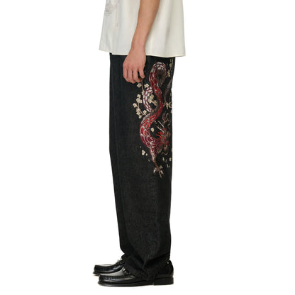 "yakuza" raw Denim black 01