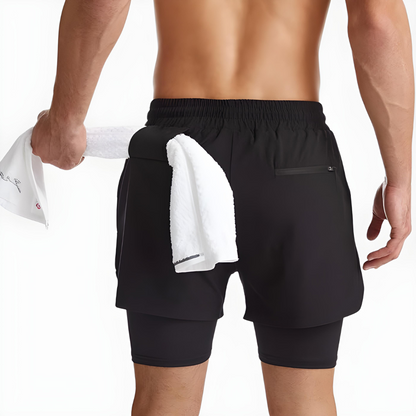 PACE UP 2 in 1 PREMIUM RUNNING SHORTS
