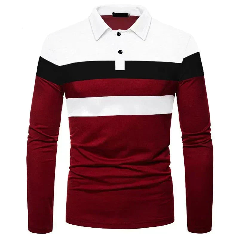 Men's Long Sleeve Polo Shirt Slingint Valerion