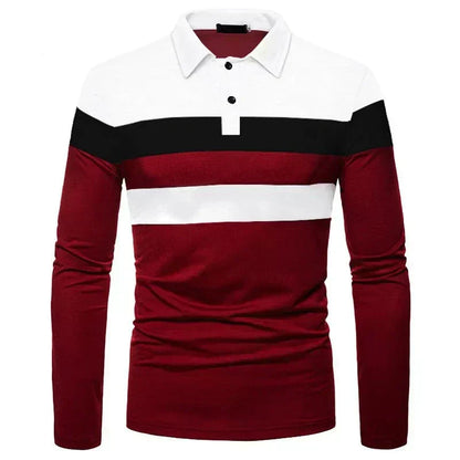 Men's Long Sleeve Polo Shirt Slingint Valerion