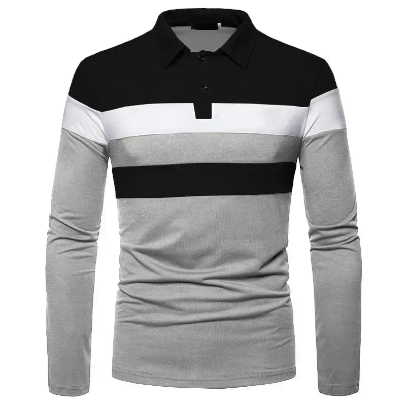 Men's Long Sleeve Polo Shirt Slingint Valerion