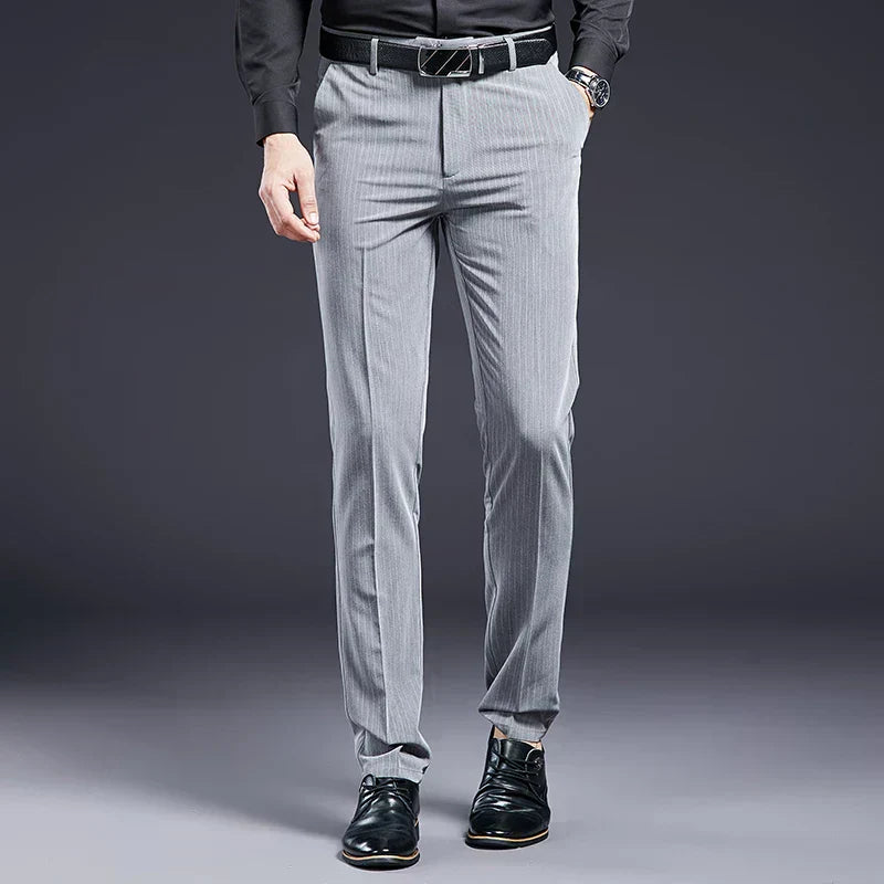 Premium Men's Suit Trousers Striped Valerion