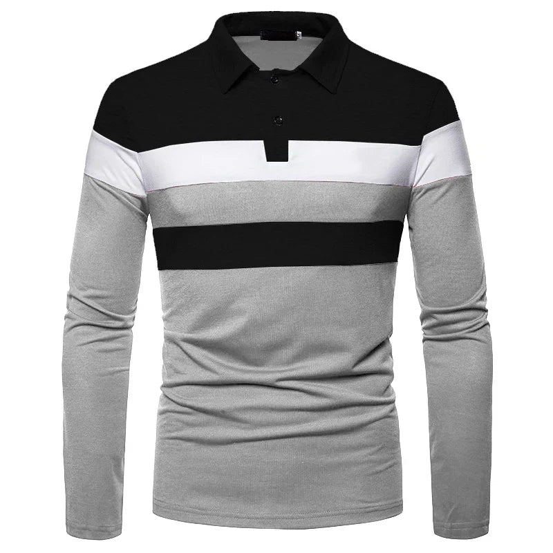 Men's Long Sleeve Polo Shirt Slingint Valerion