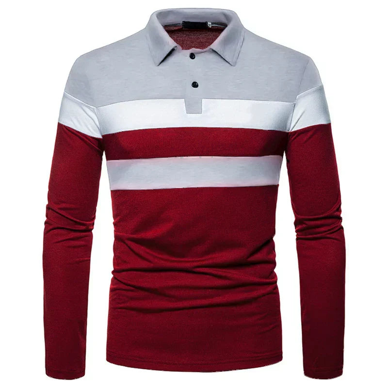 Men's Long Sleeve Polo Shirt Slingint Valerion