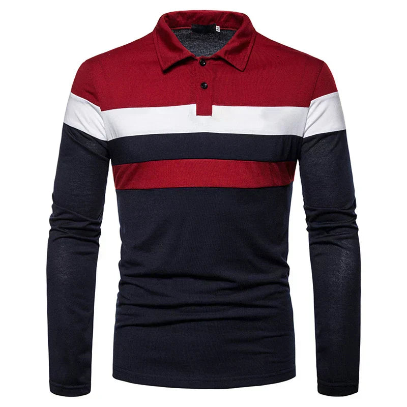 Men's Long Sleeve Polo Shirt Slingint Valerion