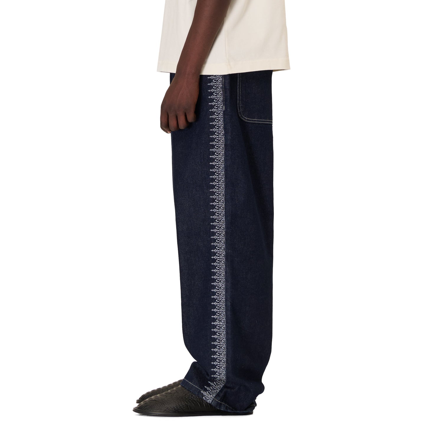 "aziza" raw Denim