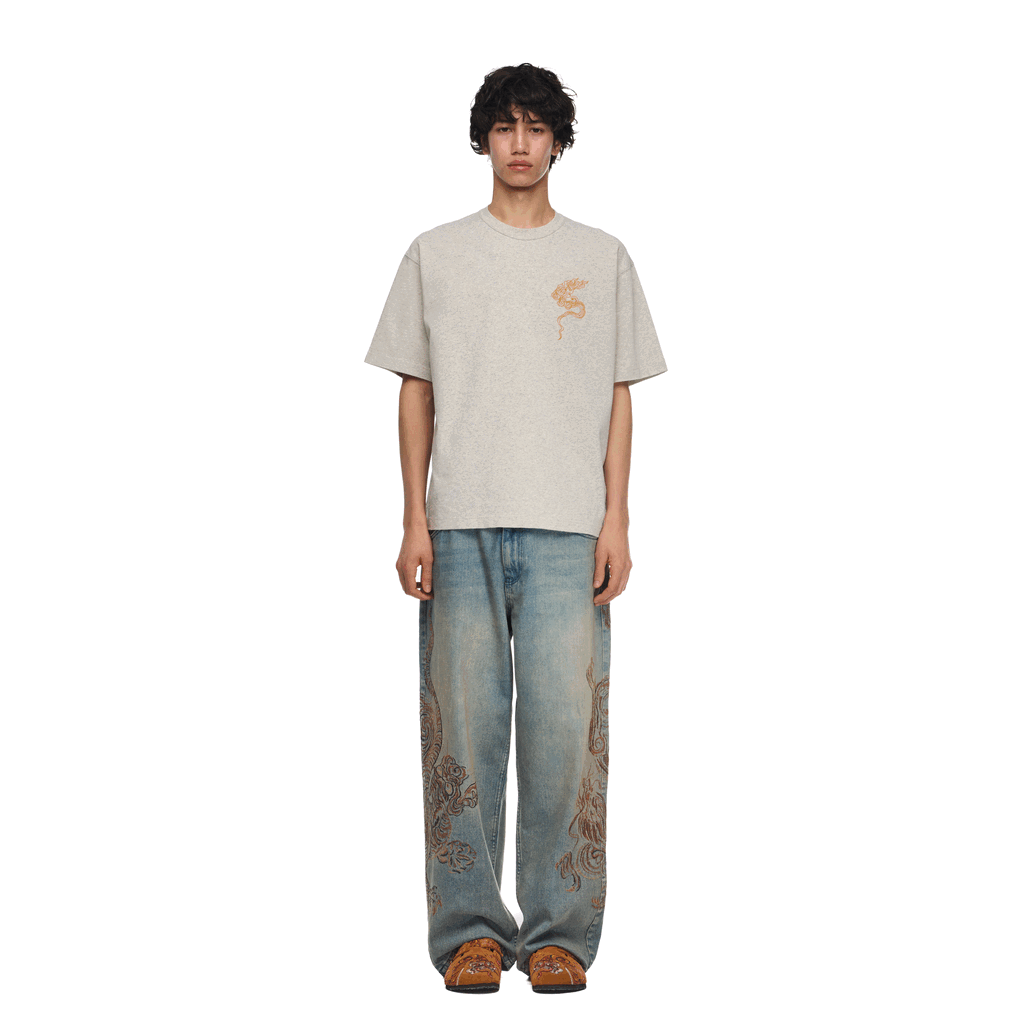 "lotus v2" T Shirt grey melange