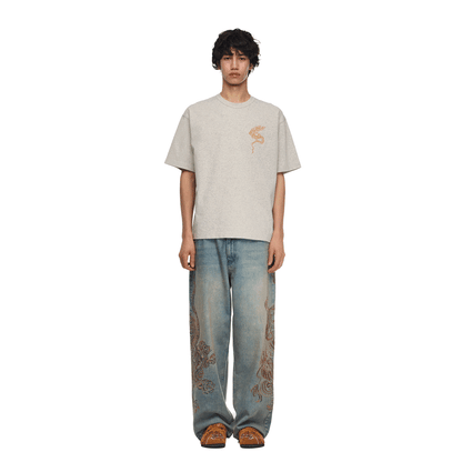 "lotus v2" T Shirt grey melange