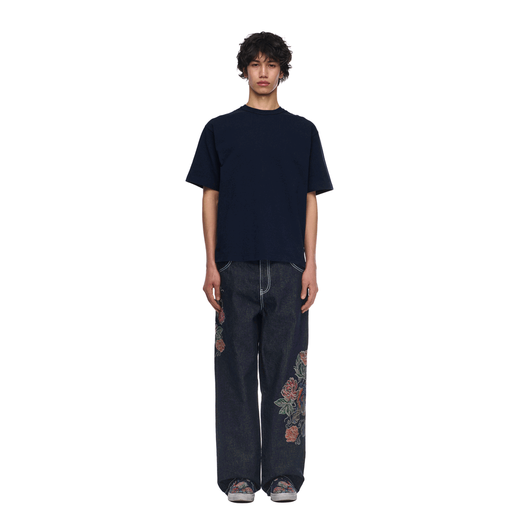 "lotus v2" T Shirt navy