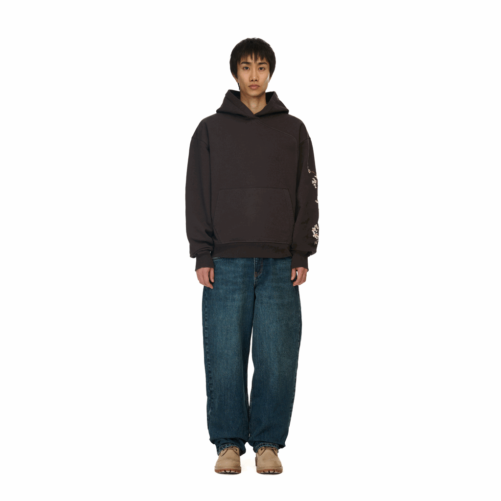 "yakuza" Hoodie brown